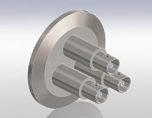 Coaxial, MHV, Single Ended - Grounded Shield, ISO-KF Flange
