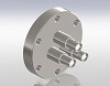 Coaxial,SHV, 5 KV/Single Ended Grounded Shield, Recessed Insulator, Conflat Flange
