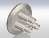 Coaxial, BNC, Frequency/Single Ended Grounded Shield, ISO-KF Flange