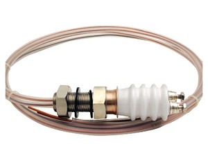 Baseplate to 15 kV/ to 185 Amps, High Voltage 1" Bolt