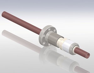 Feedthr HighP LiqC CF35 2Pin 304 Tube