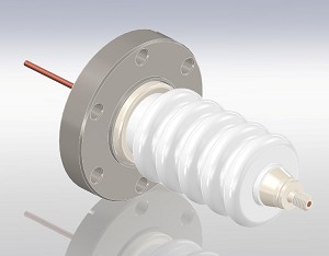 High Voltage/ Fluted: 30 kV/ 4 Amps, Conflat Flange