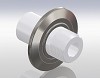 High Voltage/ Fluted: to 50 kV/ 10 Amps, ISO-KF Flange