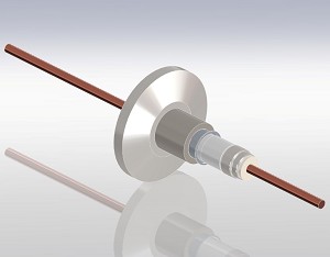 Feedthrough Power 5 kV-25 kV/ to 185 Amps, ISO-KF Flange