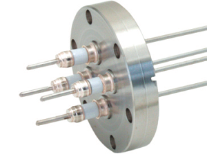 Feedthrough Power 5 kV-25 kV/ to 185 Amps, Conflat Flange