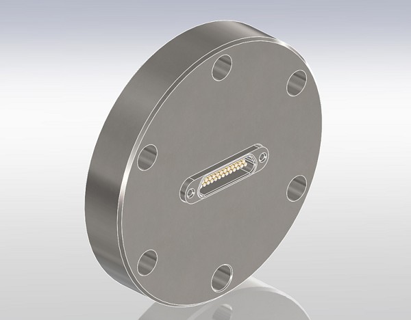 Micro-D Feedthrough, 25 Pin-CF35 - Micro D Type - Hositrad Holland B.V.