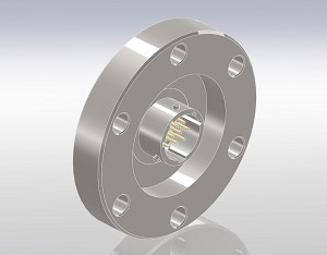 Multipin Connector, Circular Single Ended, Solder Cup, Conflat Flange