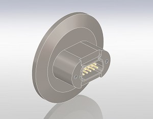 Multipin Connector Sub D Type, ISO-KF Flange