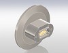 Multipin Connector High Density Sub-D Type, ISO-KF Flange