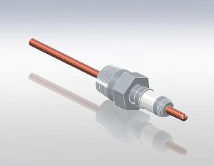 Pressure NPT Feedthr 25kV 185A Copper