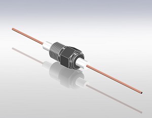 Pressure NPT Feedthr  5kV - 27A - Copper