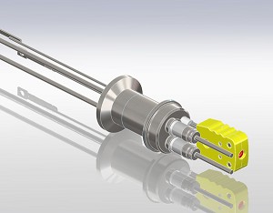Thermocouple Spade & Power, ISO-KF Flange