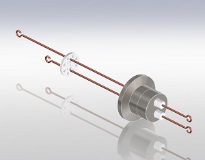 Thermocouple Loop Type, 1 or 2 pairs, ISO-KF Flange