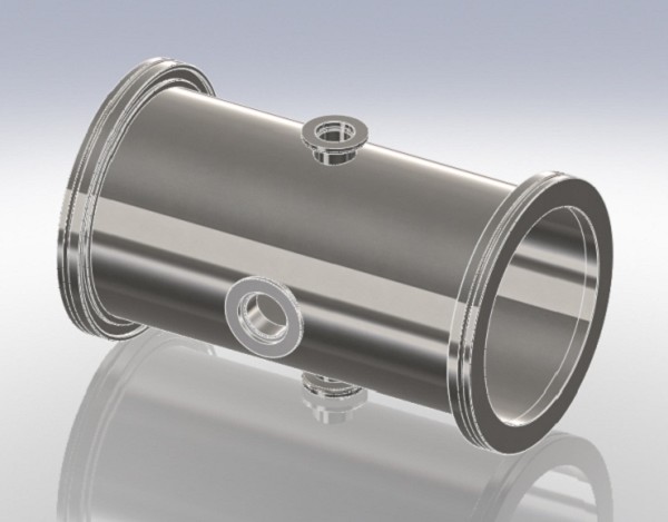 Cross Reducing 6-Way ISO-K to KF - Reducers, Tubulated - Hositrad Holla