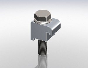 Clamp Single Wall ISO-K, Aluminium