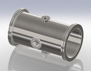 Cross Reducing 6-Way ISO-K to KF