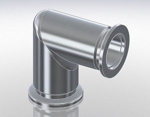 Elbow  90° KF 40 Aluminium